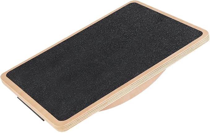 Wooden Wobble Balance Board Balance Stability Trainer Versatile Balancing Board Core Training for Fitness Office Home Gym