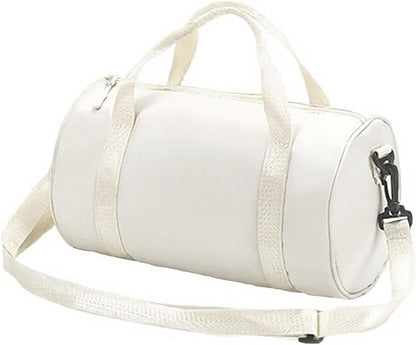 Mini Gym Bag for Women Small Duffle Bag Mini Gym Tote Bag Sport Bag for Yoga Swimming Dance (White)