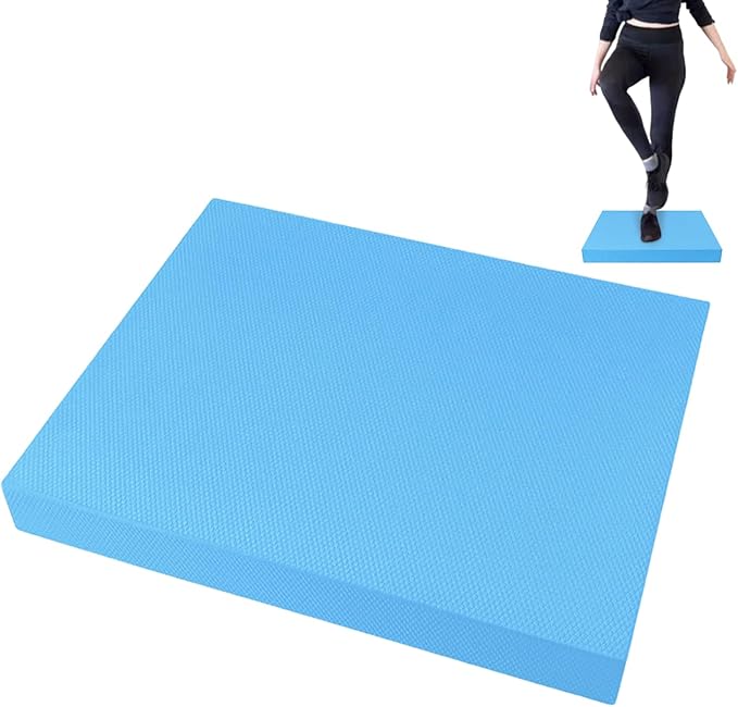 Foam Balance Pad | 50x40cm Soft Thick Stability Mat - Balance Foam Pad Exercise Equipment - for Women Men Home Gym Floor Yoga Workout Physical Training Stretching