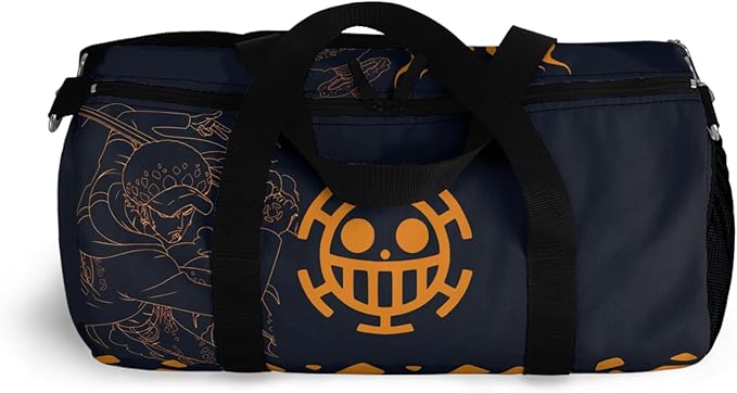 Anime Gym Bag for Women Men - Large Capacity Waterproof Workout Fitness Travel Sports Bags Fashion Street Camping ExpandaCLe Carry On Duffle Bag For Couple (Black OP) PTY