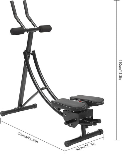 Abs Workout Equipment for Home Gym, Foldable Abdominal Whole Body Workout Machine, Whole Body Workout Waist Trainer for Women&Men, Core Abs Exercise Machine
