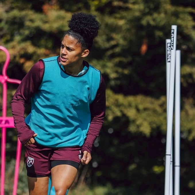 FORZA Slalom Agility Poles | Improve Endurance, Speed & Footwork | Color, Size & Rubber Base Options Available [8 Pack]