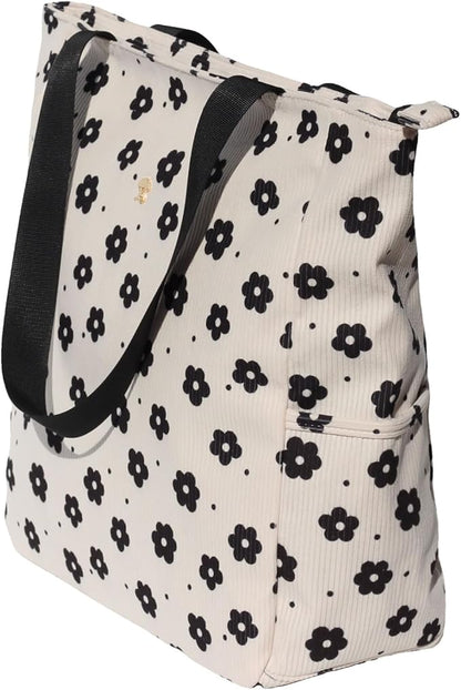 Original Floral Water Resistant Large Tote Bag Shoulder Bag for Gym Beach Travel Daily Bags Upgraded