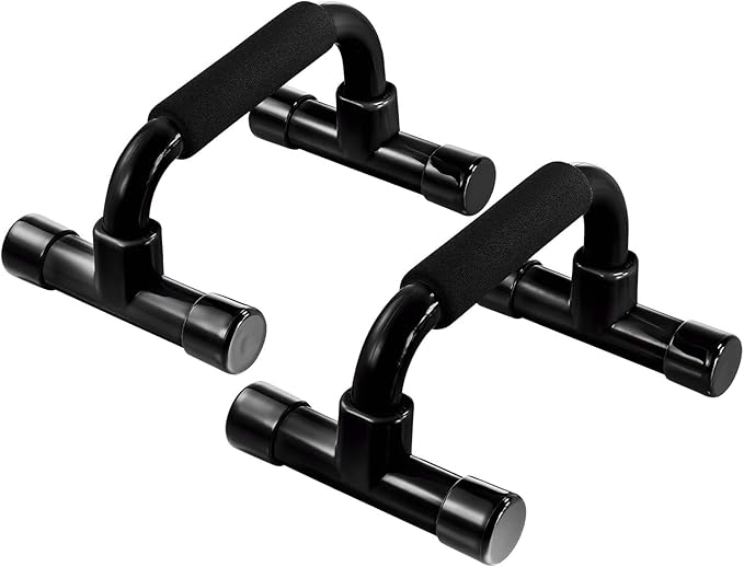 Push Up Bar Strength Training - Home Gym Exercise Equipment Push-up Stands with Cushioned Foam Grip Handles Non-Slip Sturdy Structure - Floor Workouts Fitness Calisthenics for Men Women