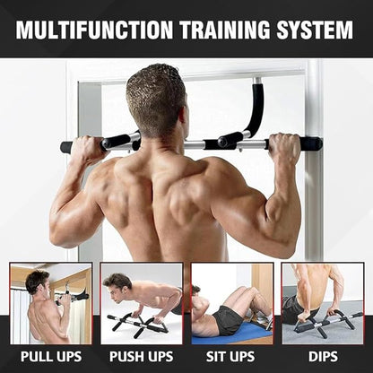 SteelCrush Doorway Pull-Up Bar – Multi-Grip Chin-Up Bar for Home Workout & Strength Training