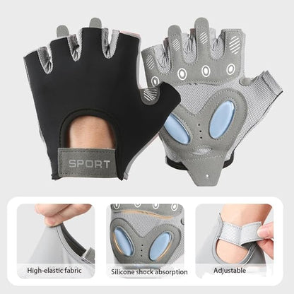 INOGIH Unisex Non-Slip and Durable Workout Gloves Sports Fitness Gloves for Weight Lifting Cycling, Gym, Training