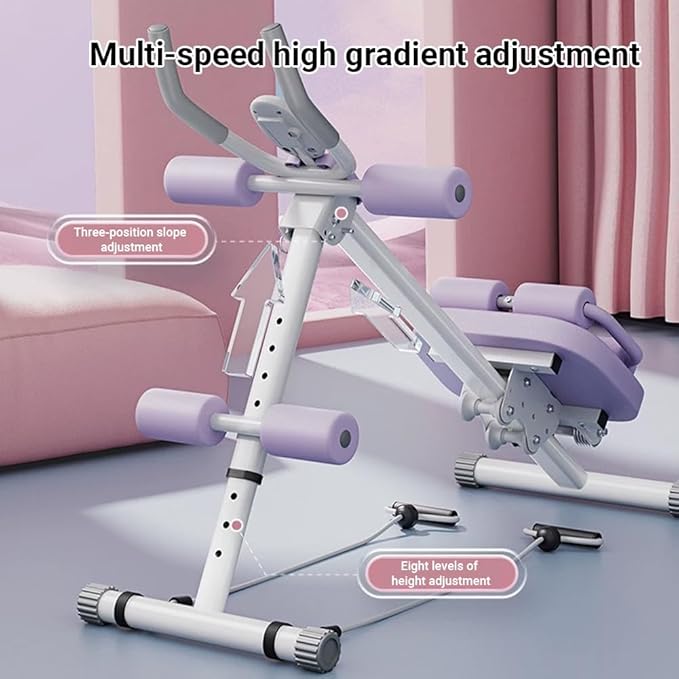 Ab Workout Equipment,6 in 1 Workout Equipment,Home Gym Equipment,Fitness equipment, Foldable, Knee Protection, Pulling the rope,WorkoutFor Stomach Workout,For Women/Men(350LB)