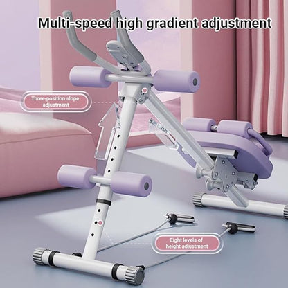 Ab Workout Equipment,6 in 1 Workout Equipment,Home Gym Equipment,Fitness equipment, Foldable, Knee Protection, Pulling the rope,WorkoutFor Stomach Workout,For Women/Men(350LB)