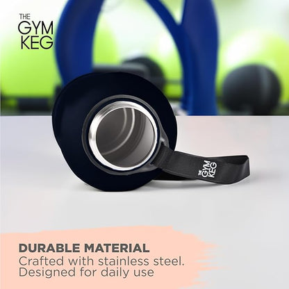THE GYM KEG Stainless Steel Water Bottle - Leak-Proof, Insulated Beverage Container for Hot and Cold Drinks - Durable, Versatile and Kid-Safe - Keg Stainless Steel Bottle - New