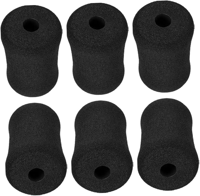 Sosoport 6pcs High Density Foam Roller Pads for Leg Machine Workout Bench Pads Leg Gym Replacement Parts