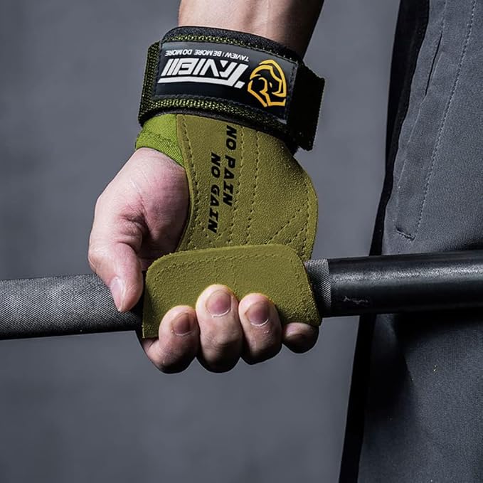 TAVIEW Wrist Straps for Weightlifting for Maximum Grip Support - Lifting Deadlift Strap & Weight Lifting Grips Gloves for Working Out Pull Up Deadlifting & Shrugs