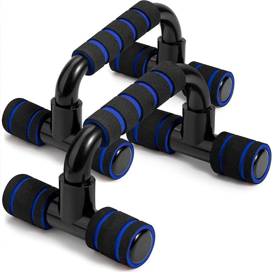 Push up Parallettes Bars Gym Exercise 1 Pair Pushup Handles with Cushioned Foam Grip and Non-Slip Sturdy Structure Push Up Bars Men
