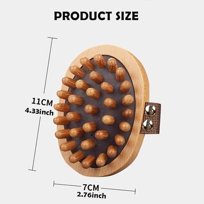 Large Fascia Massage Blaster Tool for Cellulite, Myofascial Release, Muscle Knots, Trigger Points, Cellulite Massager Tool for Body Tension Relief Promote Lymphatic Circulation Wood