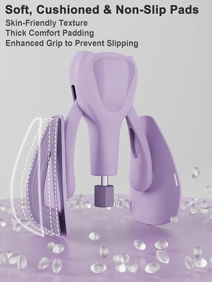 Pelvic Floor Exercise Devices 77 lb Adjustable Kegel Inner Thigh Exerciser and Hip Trainer Workout Equipment for Home Postpartum Recovery Women Men, with Band
