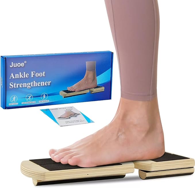 Juoe Ankle Strengthener & Axis Board for Physical Therapy,Blackboard Foot Trainer and Foot Strengthener,Stability Exercises,Plantar Fasciitis Relief,Posture Corrector,Axisboard for Leg Stability