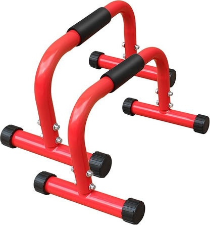Push Up Bar, Parallettes Bars, No Wobbling Calisthenics Equipment for Handstand, L-Sit, Gymnastics, Calisthenics, Strength Training Parallel Bars for Men and Women