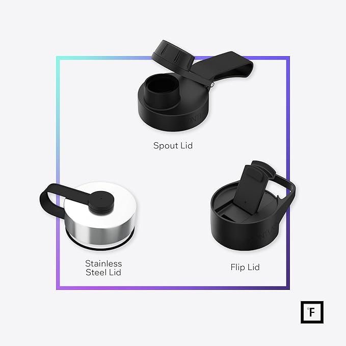 IRON °FLASK Camping & Hiking Hydration Flask with Spout, Wide Mouth Insulated Stainless Steel Sports Water Bottle - 64 oz Bubble Gum