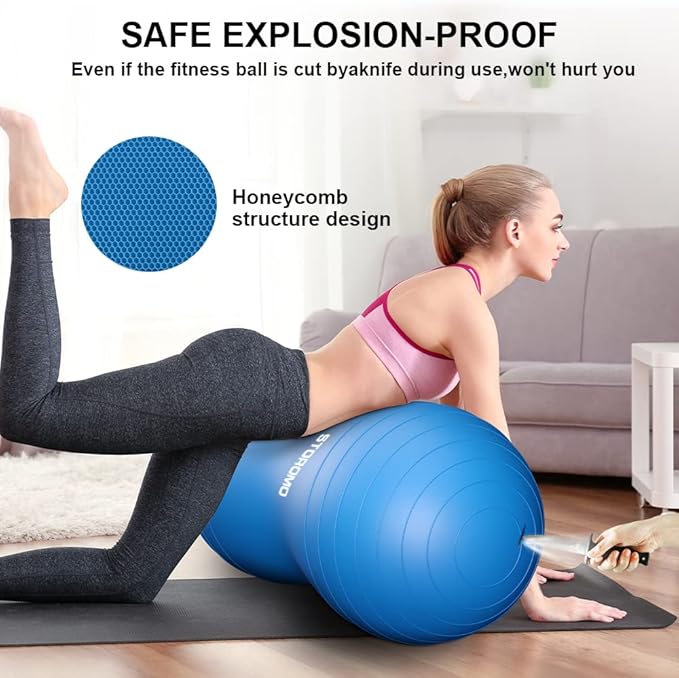 Anti-Burst Peanut Ball,Kids Active Wiggle Seat,for Labor, Therapy, Kids with ADHD – Eco-Friendly Birth Ball for Pregnancy, Physical Therapy & Exercise– with Pump
