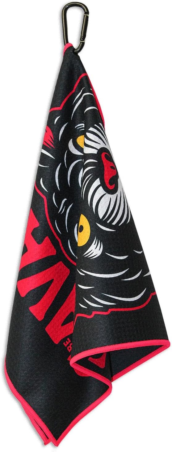 RokFit Gym & Golf Towel – Multi-Use, Quick-Dry, Durable Utility Towel with Bold Graphic and Carabiner Clip (Be Savage)