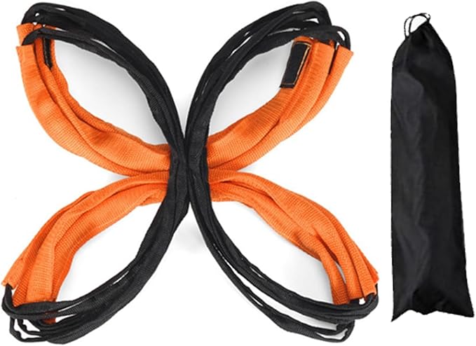 Training Ladder for Footwork, Speed and Agility Training Equipment, Foldable Quick Assembly, Steel Quality, Good Toughness, Multiple Usage(8 Grids)
