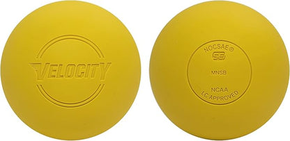 Velocity Lacrosse Balls - 1, 2, 3, 6, 12, 18, 24, 36, 60 and 120 Packs - for Practice, Official NFHS and College Approved Size