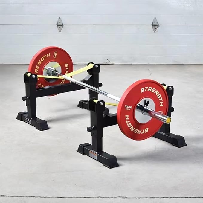 2 Stand Quiet Deadlift Barbell Elevation Stand…