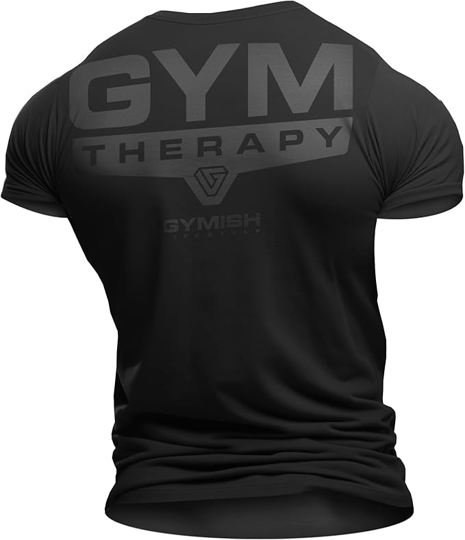 Gymish Lifestyle Gym Therapy Back Printed Men's Shirts Hardcore Gym Workout T-Shirt