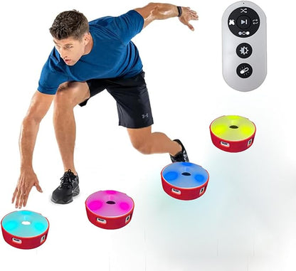 Agile Reaction Training Kit, Reaction Training Lights with 4 Training Modes, Enhance Speed, Agility & Reflexes