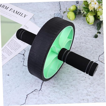 BESPORTBLE Ab Roller Wheel for Home Workout Adjustable Fitness Equipment for Abdominal Exercise Unisex Design Green Color Knee Mat and Accessories