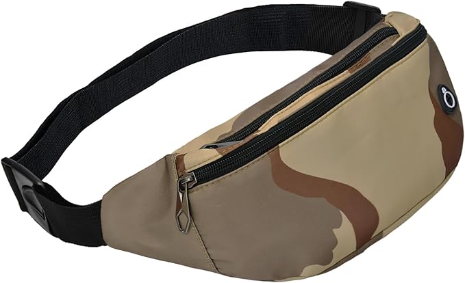 Fanny Pack for Men Women, Waterproof Sports Waist Bag Pack, Belt Bag for Travel Hiking Running