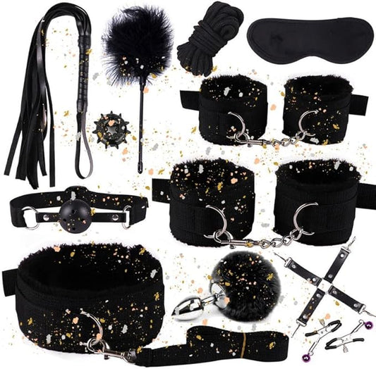 12 Piece Indoor Fitness Multifunctional Adjustable Set with Hip Trainer and Fitness Rope, Couple Gift - D10