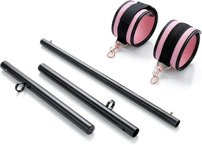 Spreader Bar Heavy Duty Expandable Exercise with 2 pcs Adjustable Strap, Yoga Training Fitness Gear, Workout Bar,Sports Gym Kit