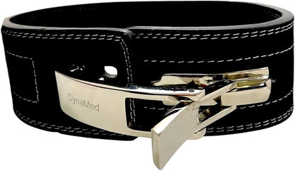 Black Weight Lifting Belt with Ajustable Buckle, 4" Wide & 10mm Thickness | for Powerlifting and Gym (1 Count)