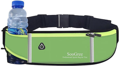 Fanny Packs, Running Belt Pack, Waist Pack Bag for Men and Women, Lightweight Runners Water Bottle Belt Bag, Phone Holder Money Belt for Traveling Hiking Cycling Walking