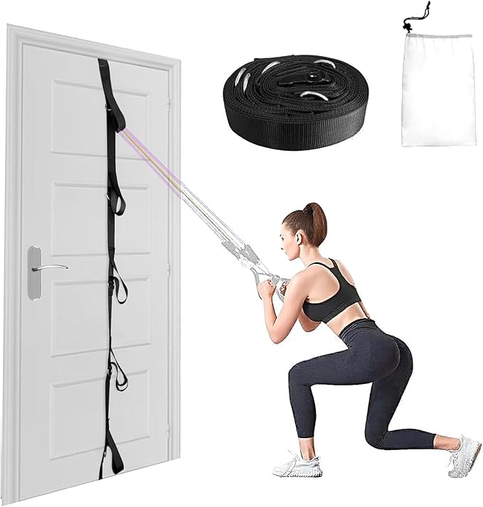 Door Anchor for Resistance Bands Exercise: Secure Multi Point Anchor Gym for Home Fitness, Portable Workout Resistance Band Door Anchors