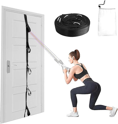 Door Anchor for Resistance Bands Exercise: Secure Multi Point Anchor Gym for Home Fitness, Portable Workout Resistance Band Door Anchors