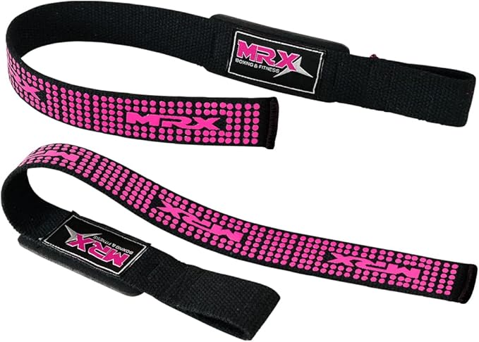 MRX Weight Lifting Bar Strap for Gym Workout Training Bodybuilding Deadlift Padded Straps Men/Women