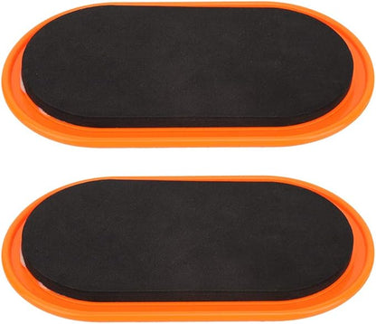 Core Sliders for Abs & Full Body Workout | 2 - Pack EVA & ABS Slide Discs | Home Exercise Equipment for Hard & Soft Floors | Includes Storage Covers