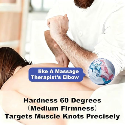 Massage Lacrosse Balls for Myofascial Release, SGS Certification, Massage Deep Tissue for Back and Shoulder, Trigger Point Therapy, Muscle Knots, Relieving Muscle Pain