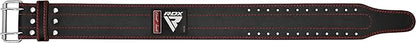 RDX Weight Lifting Belt for Men Women, IPL USPA Approved, 6mm Thick 100% Leather, 4” Powerlifting Back Support, Squat Deadlift Bodybuilding Exercise Fitness Gym Workout Strength Training up to 700 LBS