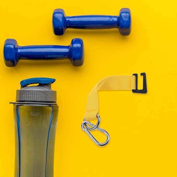 Pull-up Hooks and Heavy-Duty Hanging Straps for Gym Equipment, Yellow Safety Hooks for DIY Cable Machines and Swing Sets, Fitness Accessories for Workout and Bodyweight Training