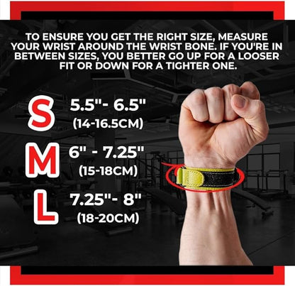 WARM BODY COLD MIND Leather Wrist Wraps for Weightlifting, Powerlifting, Gym – Heavy Duty Wrist Straps for Strength Training, for Men & Women