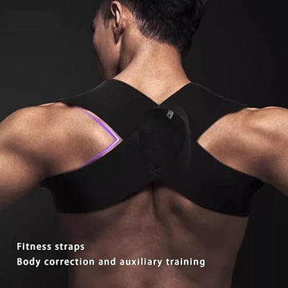 Fitness Posture Corrector Training Straps, Fitness Heavy Shoulder Straps, Back Brace Posture Corrector, Open Shoulder Assist Straps Shoulders, For Weight Training, Chest Straight (XS)