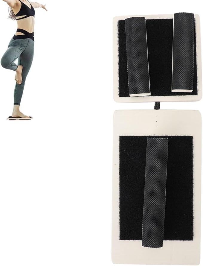 Balance Board, Wooden Foot Strengthener Exerciser, Single Leg Stability Board, Ideal for Home Gym Core Training & Fitness Enthusiasts