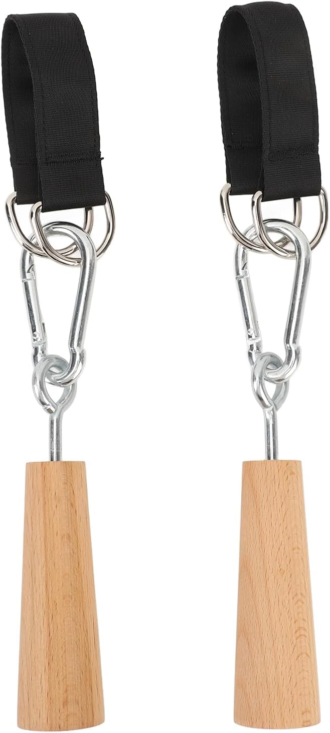 Wooden Pull Up Grips,Hand Grips Strength Trainer Exerciser Pull Up Fitness Accessories for Bouldering,Kettlebells,Workout