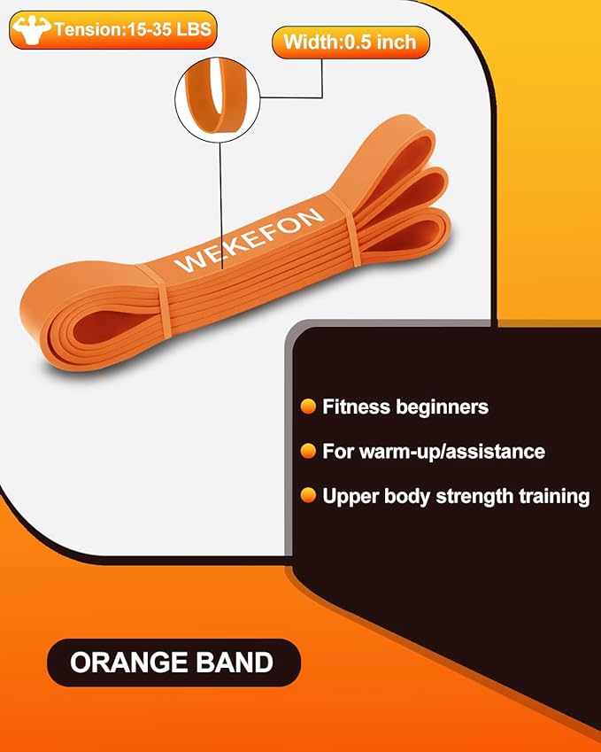 Resistance Bands Set, Pull Up Assist Bands - Stretch Resistance Band - Mobility Band Powerlifting Exercise Bands for Resistance Training, Physical Therapy, Home Workouts