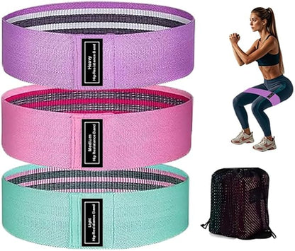 Fabric Resistance Bands for Working Out Stretch Bands for Booty Used for Fitness and Home Exercises Legs Exercise Bands Pilates Workout Bands for Women and Men