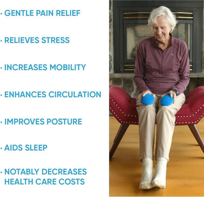 Dr. Cohen’s Heatable Massage Pad - FSA Eligible AcuPad - Full Body Massage Pad with Heat - Manual Body Massager for Neck and Back Pain Relief (Pack of 2)