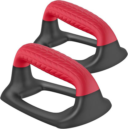 SELEWARE Push Up Bars Pushup Stands Handstand Bars, Soft Rubber Handle Provide Comfy Grip, Fit for Calisthenics, Fitness, Floor strength training, Stable and Sturdy Construction Support 500 lbs