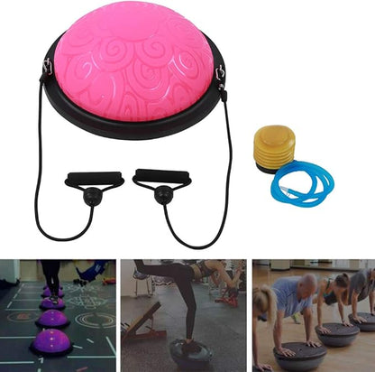 Enhancing Balancing Half Ball Trainer Fitness Equipment for Coordination Stability,Purple 18.1x18.1x7.9in